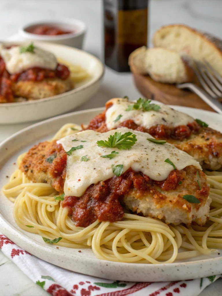 One Pot Chicken Parmesan Pasta